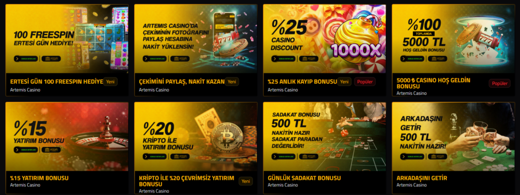 Artemiscasino Bonus
